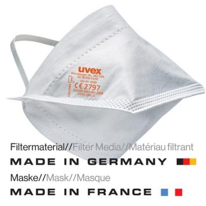 FFP2 Maske uvex silv-Air lite 4200 Made in Germany