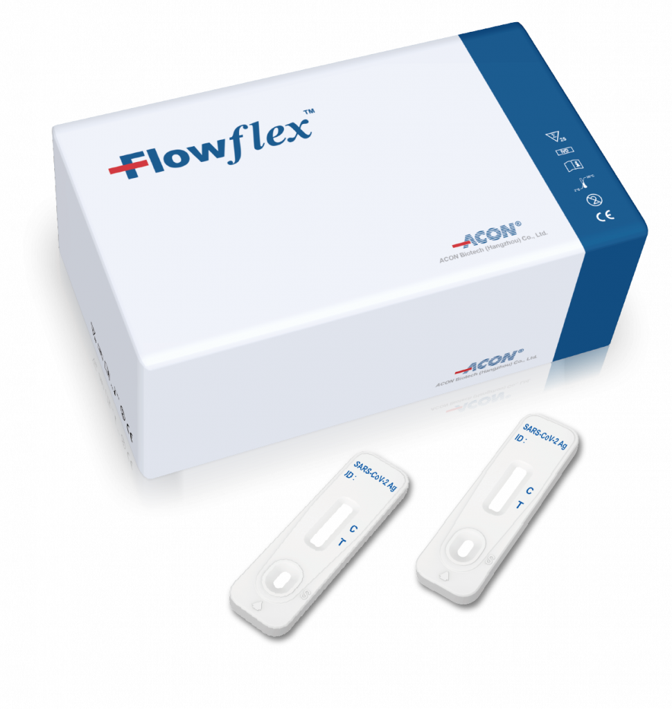 Flowflex SARS-CoV-2 Antigen Schnelltest von ACON für Unternehmen
